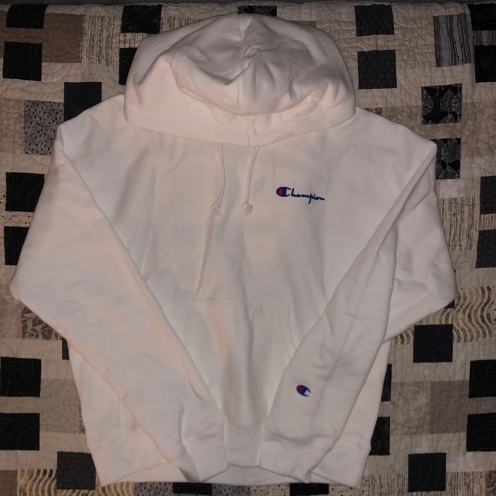 White Champion Hoodie